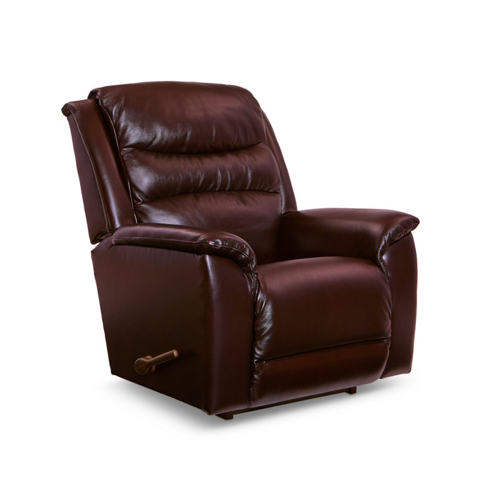 LaZBoy Rosewood Leather Match Rocking Recliner Wayfair